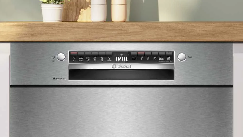 Bosch SMU4HKS12E Serija 4, Indaplovė, montuojama iš apačios, 60 cm, Šlifuotas plienas