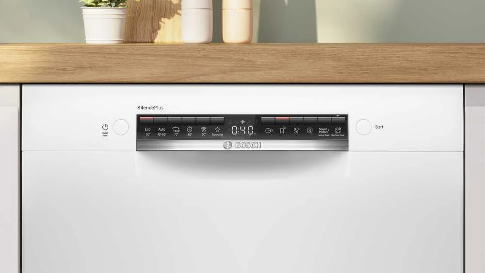 Bosch SMU4HKW12E Serija 4, Indaplovė, montuojama iš apačios, 60 cm, Balta