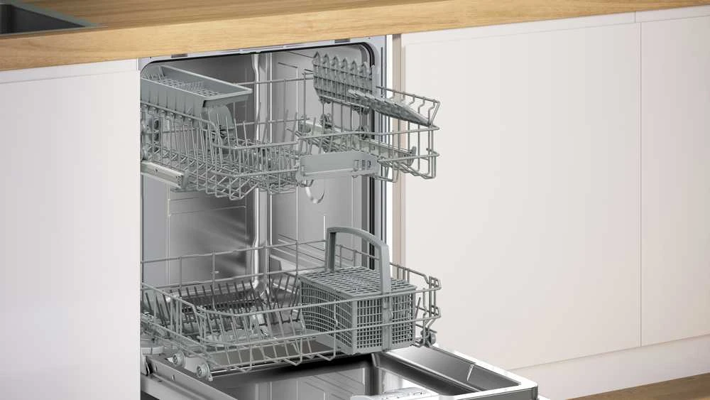 Bosch SMU4HKW12E Serija 4, Indaplovė, montuojama iš apačios, 60 cm, Balta