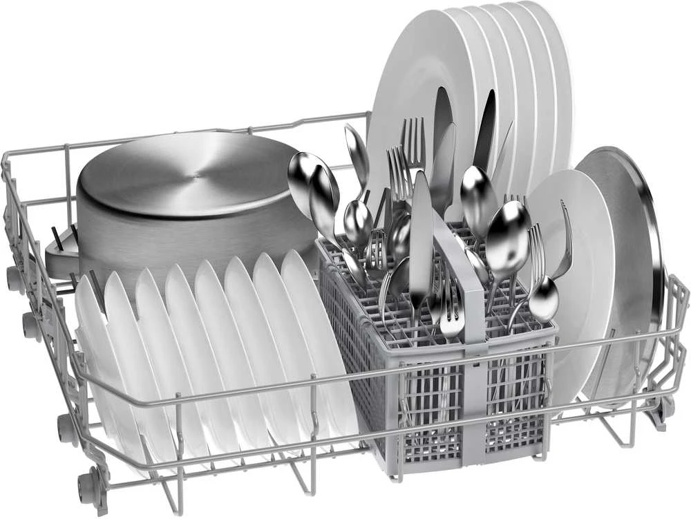 Bosch SMU4HKW12E Serija 4, Indaplovė, montuojama iš apačios, 60 cm, Balta