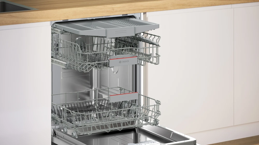 Bosch SMU4HMI00S Serija 4, Indaplovė, montuojama iš apačios, 60 cm, Šlifuotas plienas su apsauga nuo pirštų atspaudų