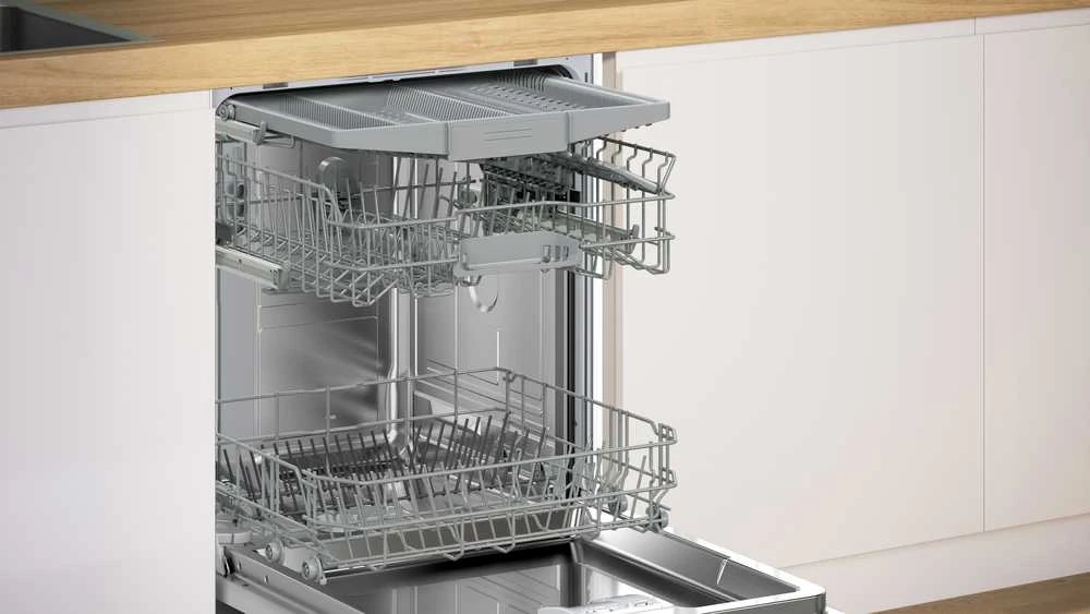 Bosch SMU4HMS07E Serija 4, Indaplovė, montuojama iš apačios, 60 cm, Šlifuotas plienas