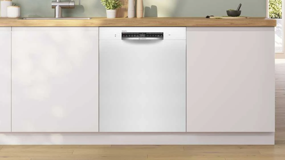 Bosch SMU4HMW07E Serija 4, Indaplovė, montuojama iš apačios, 60 cm, Balta