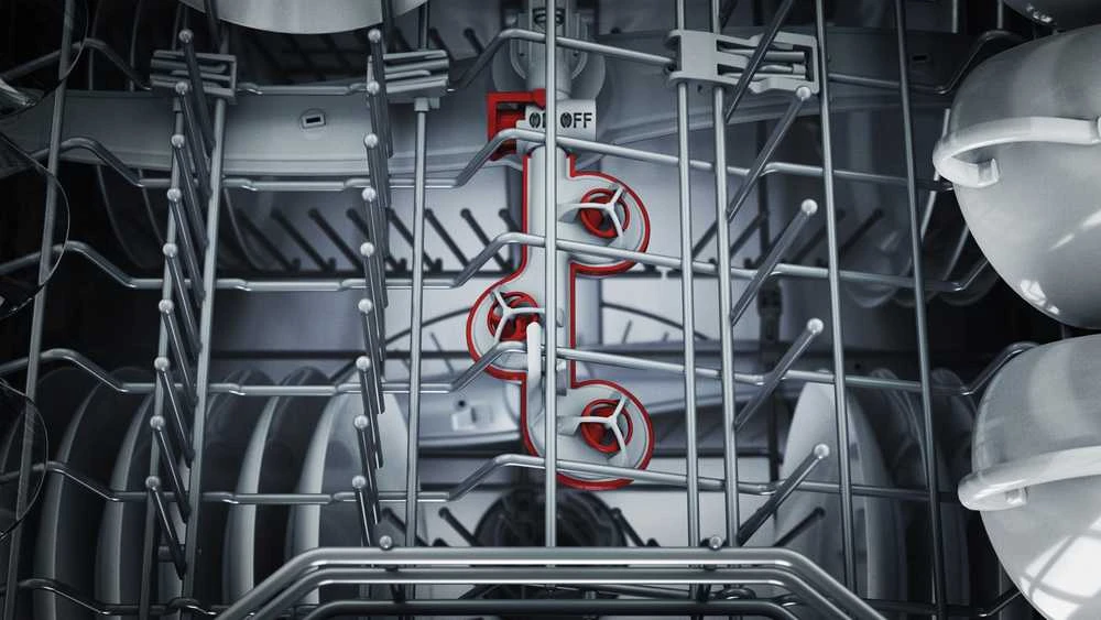 Bosch SMU6ECS12E Serija 6, Indaplovė, montuojama iš apačios, 60 cm, Šlifuotas plienas