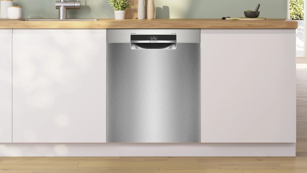 Bosch SMU6ZCI71S Serija 6, Indaplovė, montuojama iš apačios, 60 cm, Šlifuotas plienas su apsauga nuo pirštų atspaudų