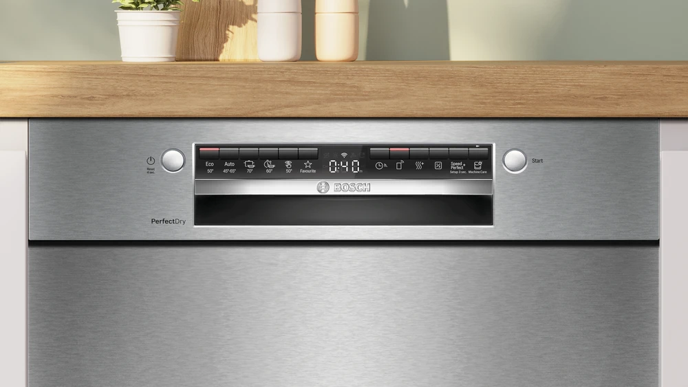 Bosch SMU6ZCS10S Serija 6, Indaplovė, montuojama iš apačios, 60 cm, Šlifuotas plienas