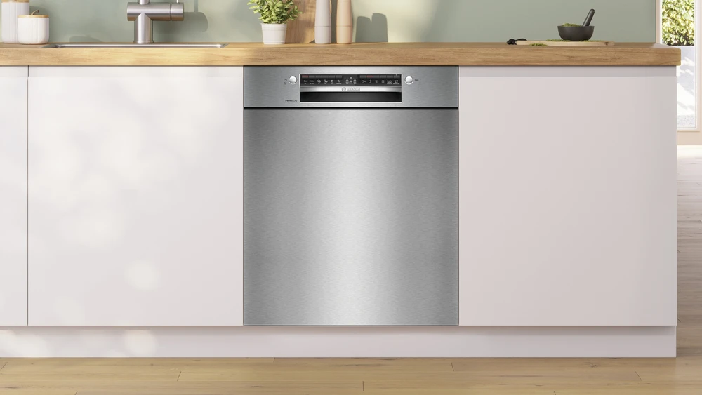 Bosch SMU6ZCS10S Serija 6, Indaplovė, montuojama iš apačios, 60 cm, Šlifuotas plienas
