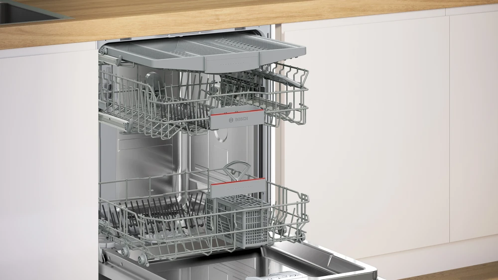 Bosch SMV4HMX02S Serija 4, Visiškai integruota indaplovė, 60 cm