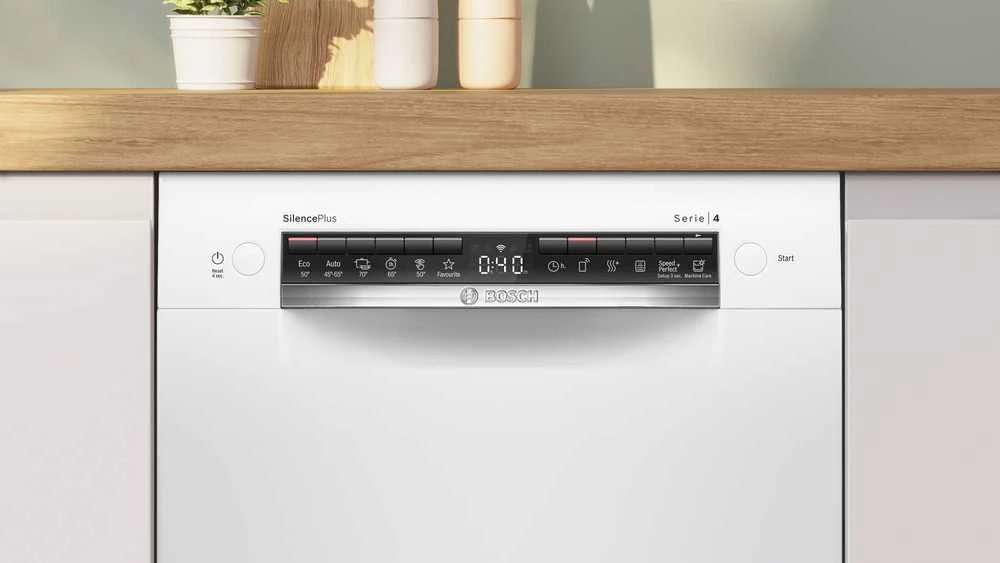 Bosch SPU4HMW12E Serija 4, Indaplovė, montuojama iš apačios, 45 cm, Balta