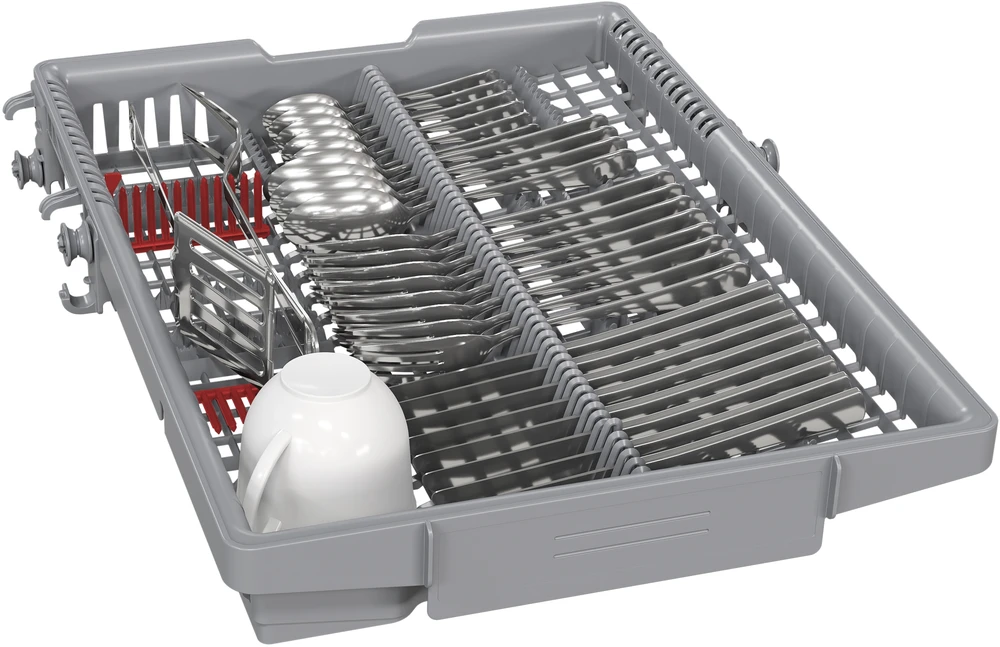 Bosch SPU6ZMW02S Serija 6, Indaplovė, montuojama iš apačios, 45 cm, Balta