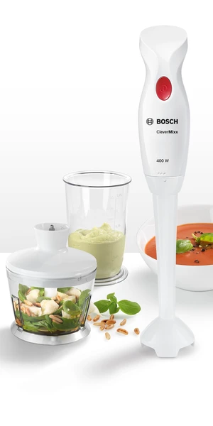 Bosch MSM14200 Rankinis trintuvas, CleverMixx, 400 W, Baltas, giliai raudona