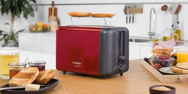 Bosch TAT3P424 Kompaktinis skrudintuvas, DesignLine, Raudona