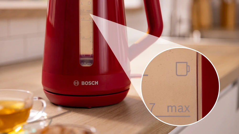 Virdulys Bosch TWK1M124 MyMoment 1,7 l, Raudonas