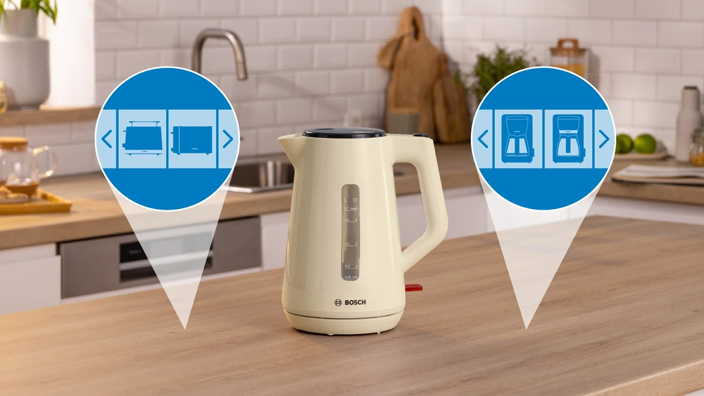 Virdulys Bosch TWK1M127 MyMoment 1,7 l, Smėlio spalvos
