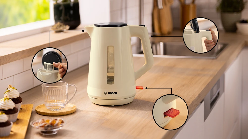 Virdulys Bosch TWK1M127 MyMoment 1,7 l, Smėlio spalvos