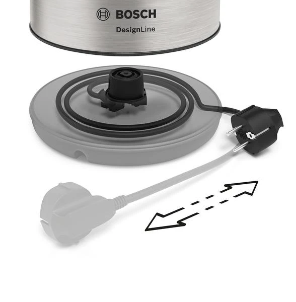 Virdulys Bosch DesignLine TWK3P420, spalva: nerūdijančio plieno