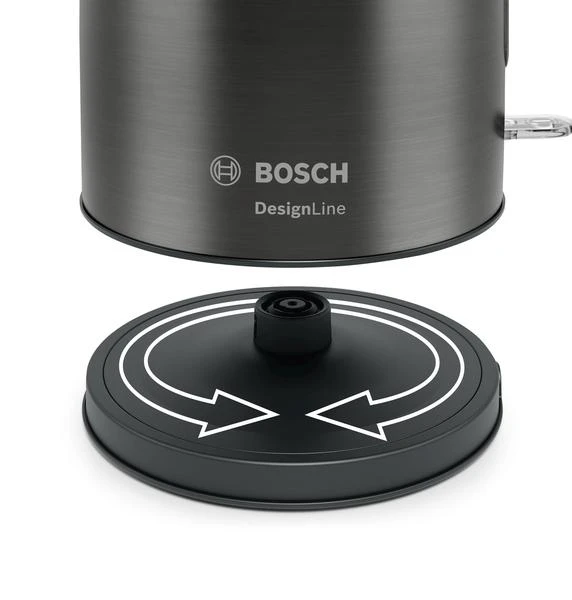 Virdulys Bosch TWK5P475 DesignLine, Grafito spalvos, 1,7 L