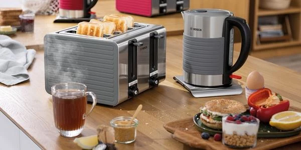 Virdulys Bosch TWK7S05, 2200 W, 1,7 L, Pilkas