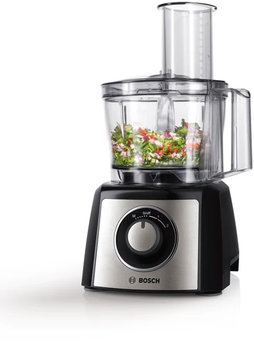 Virtuvinis kombainas Bosch MCM3401M Virtuvės kombainas, MultiTalent 3, 800 W, Juoda, šiaušto nerūdijančio plieno