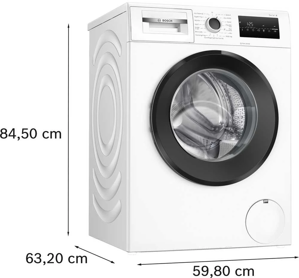 Skalbimo mašina Bosch 39784 WAN2829ESN Serija 4, Skalbyklė, pakraunama iš priekio, 9kg, maks. 1400 aps./min.