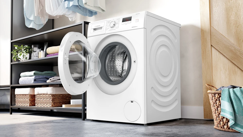 Bosch WGE03201SN Serija 2, Skalbyklė, pakraunama iš priekio, 8kg, maks. 1200 aps./min.