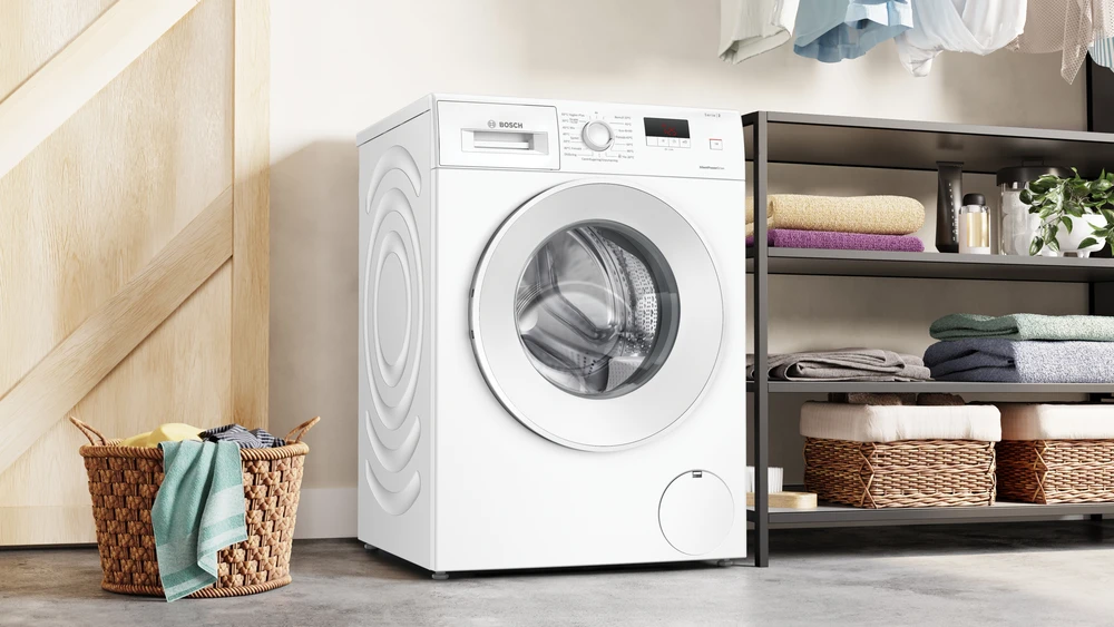 Bosch WGE03201SN Serija 2, Skalbyklė, pakraunama iš priekio, 8kg, maks. 1200 aps./min.