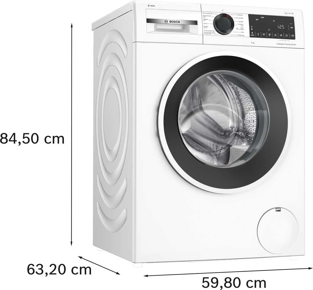 Skalbimo mašina Bosch WGG244FWSN Serija 6, pakraunama iš priekio, 9kg, 1400 aps./min.
