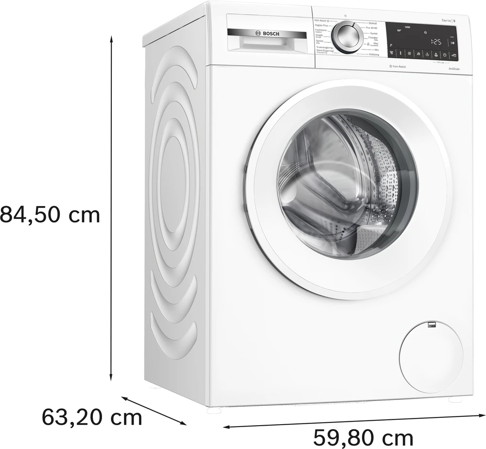 Skalbimo mašina Bosch WGG244ZMSN Serija 6, Skalbyklė, pakraunama iš priekio, 9kg, maks. 1400 aps./min.