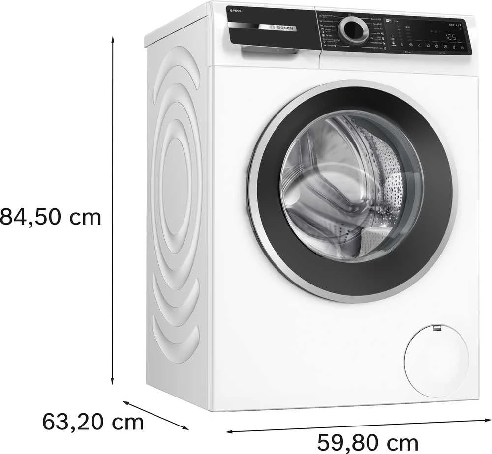 Skalbimo mašina Bosch 44458 WGK264FLSN Serija 6, Skalbyklė, pakraunama iš priekio, 11 kg, maks. 1400 aps./min.