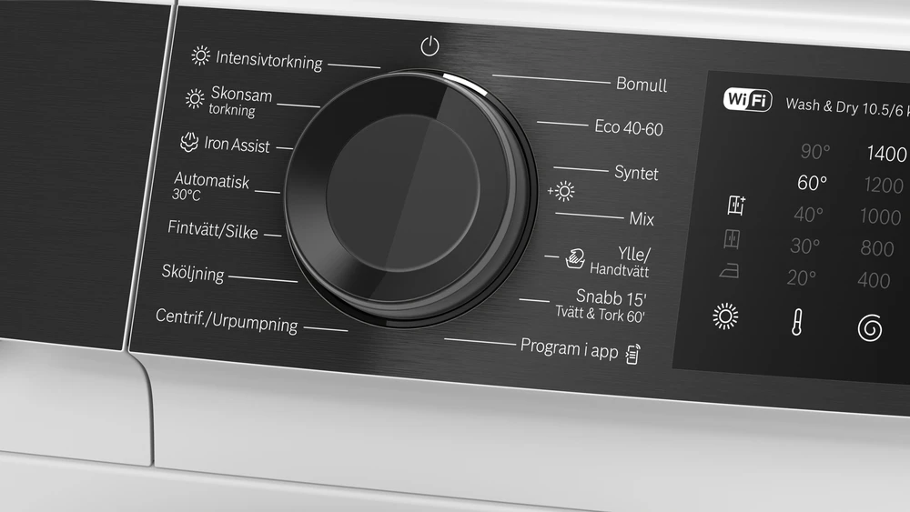 Bosch WNG254AJSN Serija 6, Skalbyklė-džiovyklė, 10.5/6kg, maks. 1400 aps./min.