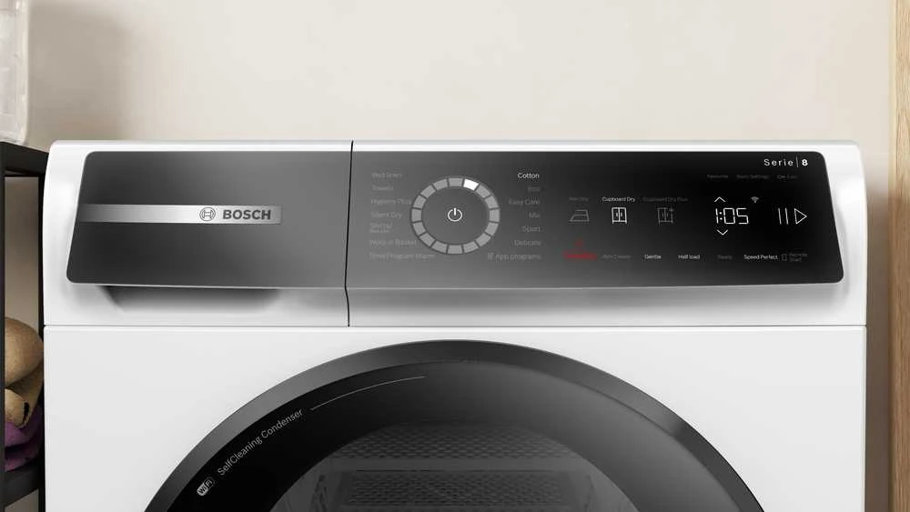 Bosch WQB246DASN Serija 8, Džiovyklė su šilumos siurbliu, 9kg
