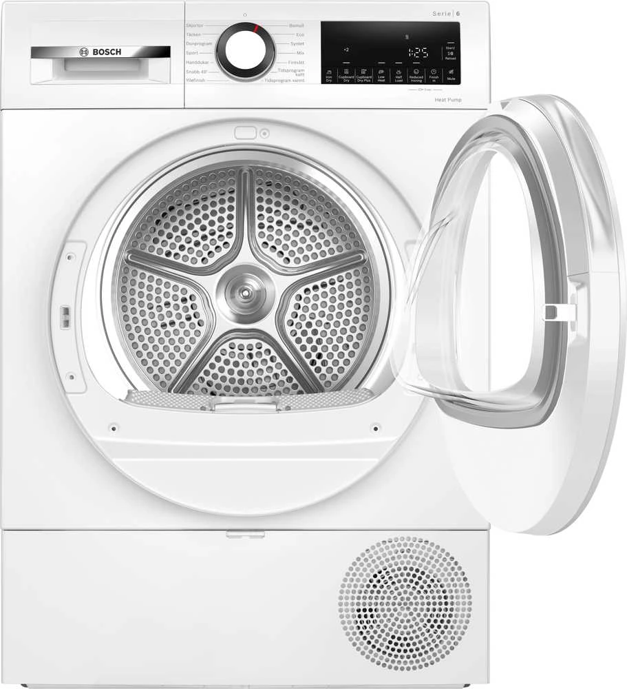 Bosch WQG2320LSN Serija 6, Džiovyklė su šilumos siurbliu, 8kg