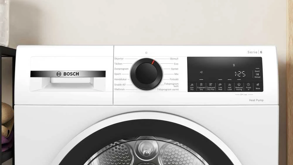 Bosch WQG2420ISN Serija 6, Džiovyklė su šilumos siurbliu, 9kg