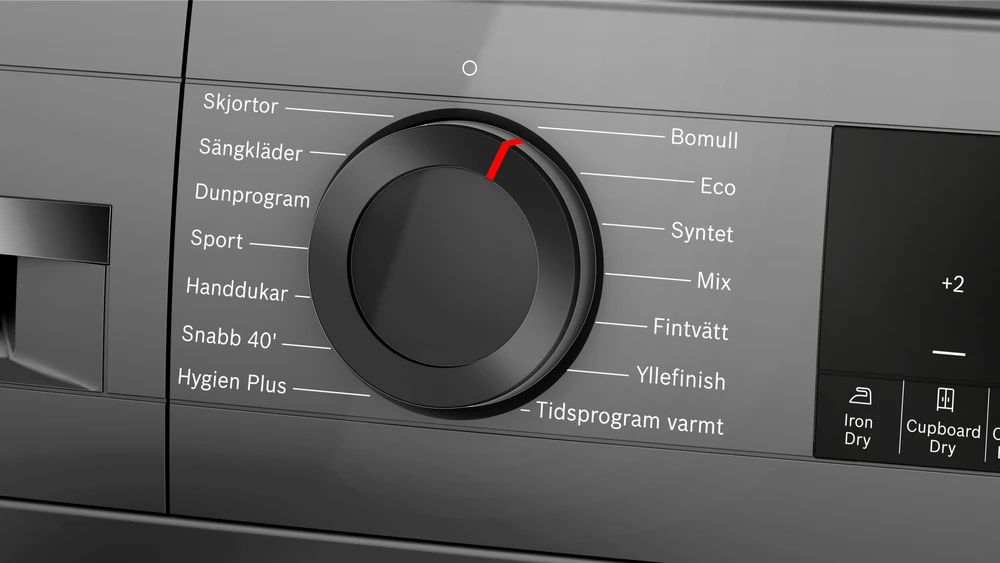 „Bosch“ džiovyklė su šilumos siurbliu | WQG245DXSN | Energijos vartojimo efektyvumo klasė C | Priekinis pakraunamas | 9kg | Kondensacija | LCD | Gylis 61,3 cm | Pilkas