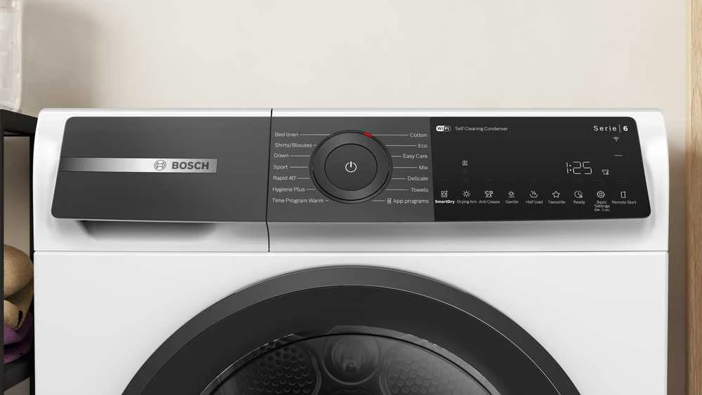 Bosch WQH245B9SN Serija 6, Džiovyklė su šilumos siurbliu, 9kg
