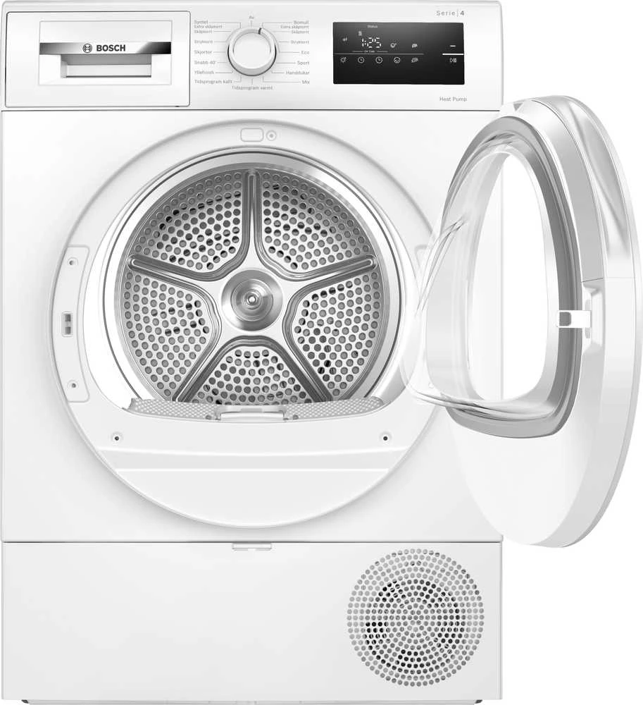 Bosch WTH85V0CSN Serija 4, Džiovyklė su šilumos siurbliu, 8kg
