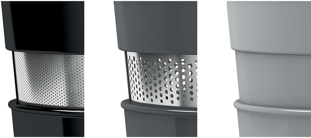 Bosch MESM731M Lėtaeigė sulčiaspaudė, VitaExtract, 150 W, Juoda, šiaušto nerūdijančio plieno