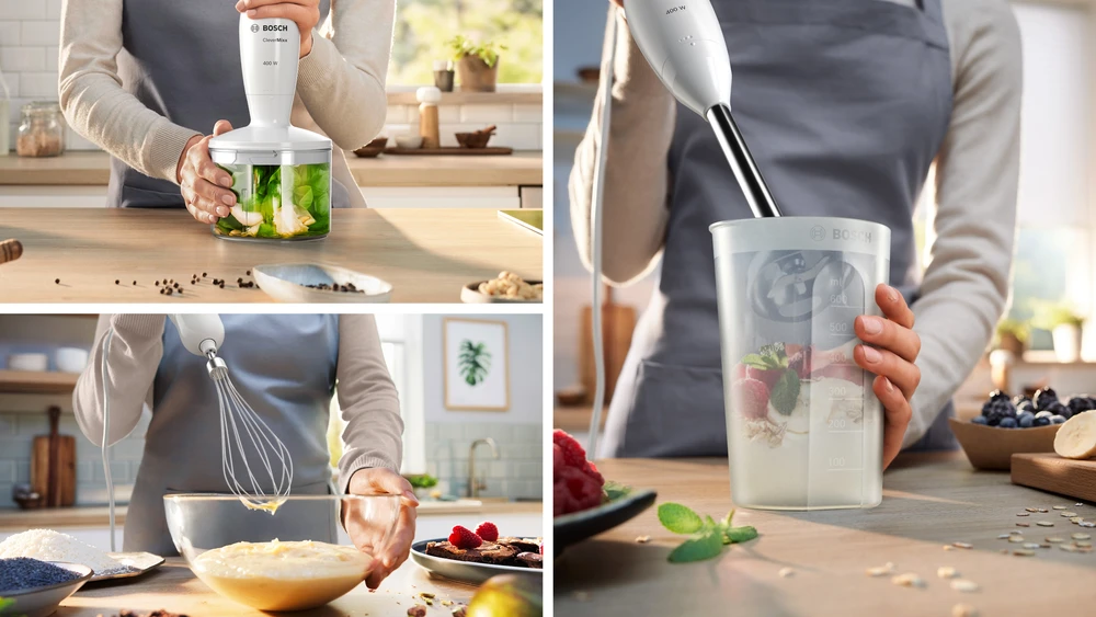 Bosch MSM24500 Rankinis trintuvas, CleverMixx, 400 W, baltas