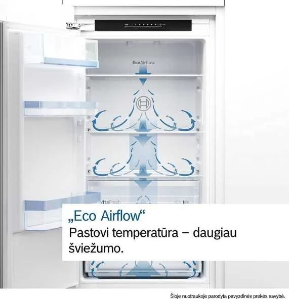 Įmontuojamasis šaldytuvas Bosch KIV87NSE0 177cm.
