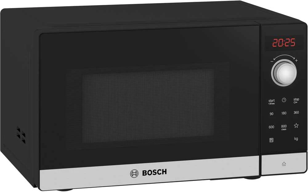 Bosch FFL023MS2 Serija 2, Laisvai statoma mikrobangų krosnelė, 44 x 26 cm, Nerūdijančio plieno