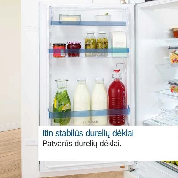 Bosch ‎KIN96VFD0 KIN96VFD0 Serija 4, Įmontuojamasis šaldytuvas-šaldiklis su šaldiklio skyriumi apačioje, 193.5 x 55.8 cm, plokščias vyris