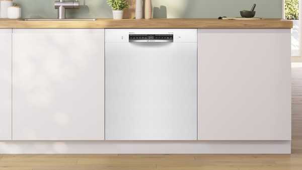 Bosch 37375 SMU4HMW00S Serija 4, Indaplovė, montuojama iš apačios, 60 cm, Balta