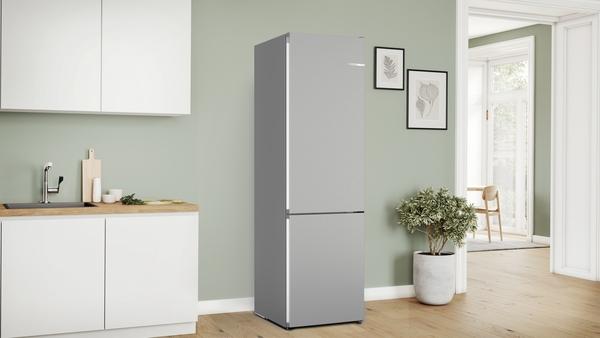 Šaldytuvas Bosch KGN392LDF 4 serija, Nerūdijančio plieno efektas