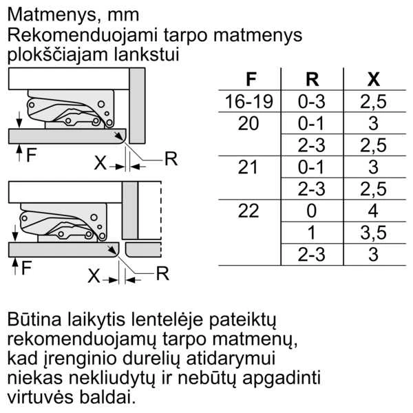 Bosch GUN21ADE0 Serija 6, built-under šaldiklis, 82 x 59.8 cm, švelniai uždaromas plokščias vyris