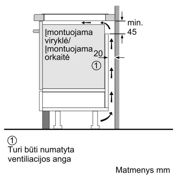 Bosch PXE831HC1E Serija 6, Indukcinė kaitlentė, 80 cm, kaitlentė be rėmo