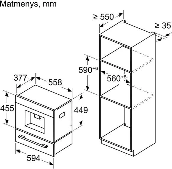 Įmontuojamas kavos aparatas Bosch CTL7181B0