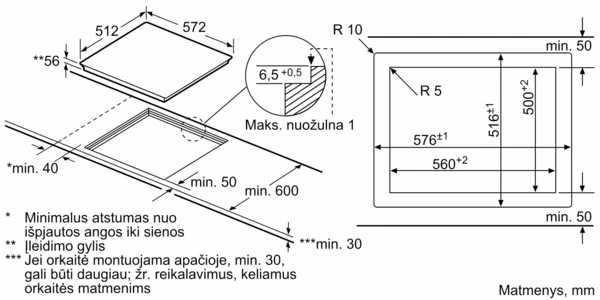Indukcinė kaitlentė BOSCH PXE601DC1E