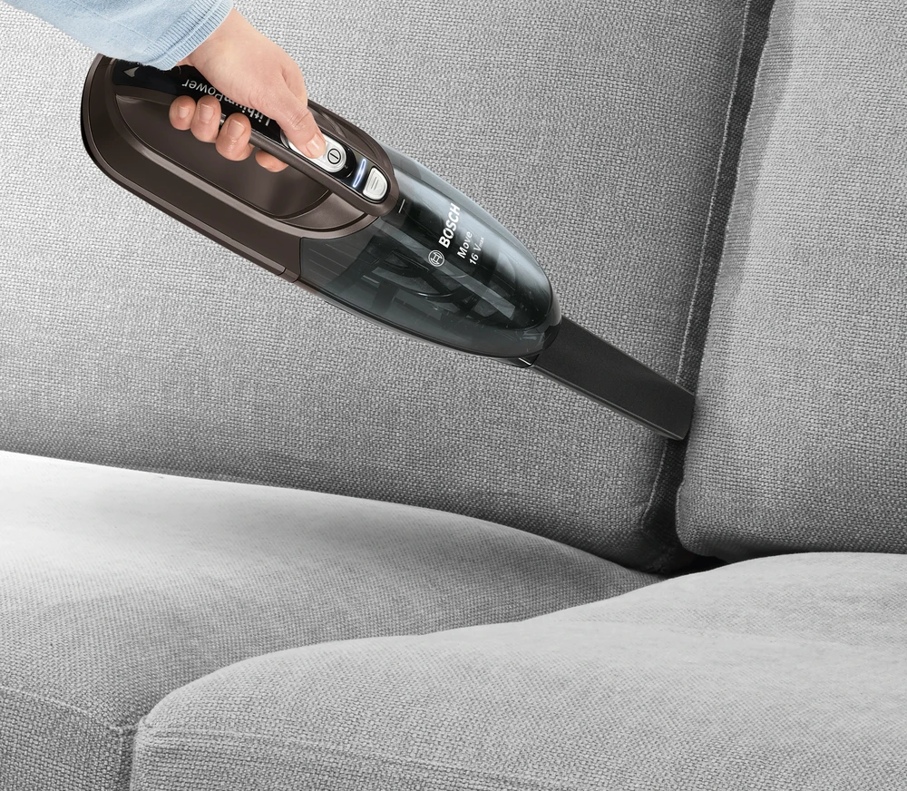 Įkraunamasis dulkių siurblys Bosch BHN16L Move Lithium 16Vmax, Pilkos spalvos