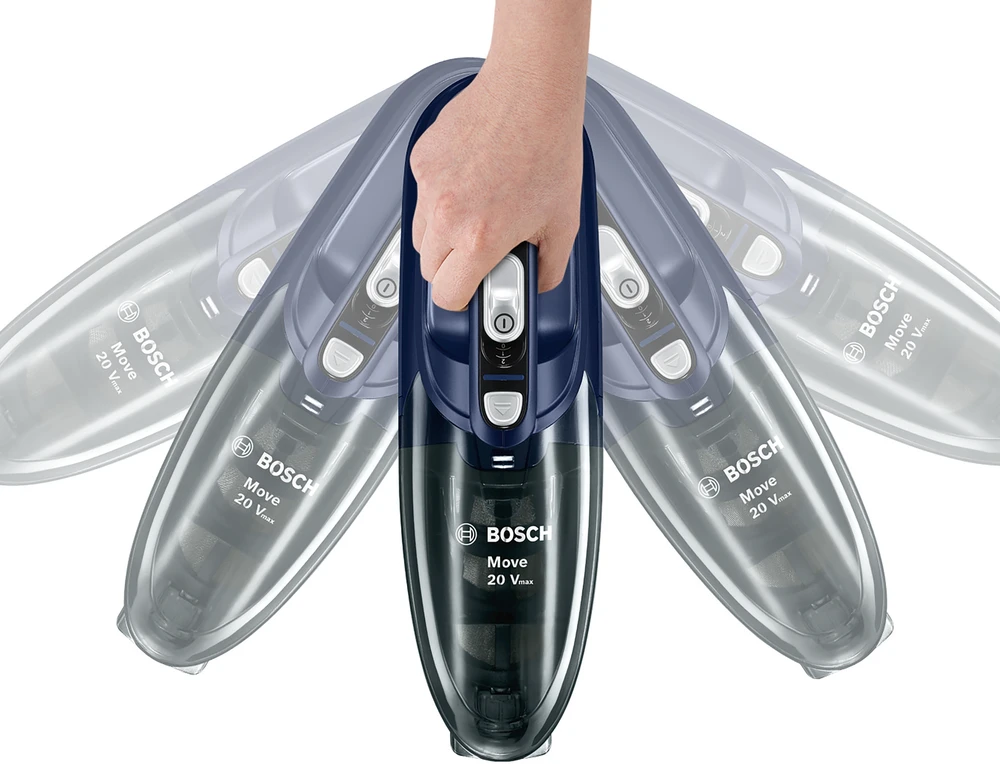 Bosch BHN20L Įkraunamasis dulkių siurblys Move Lithium 20Vmax, mėlynas