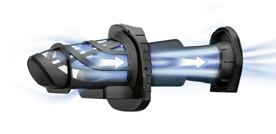 Įkraunamasis dulkių siurblys Bosch BHN16L Move Lithium 16Vmax, Pilkos spalvos
